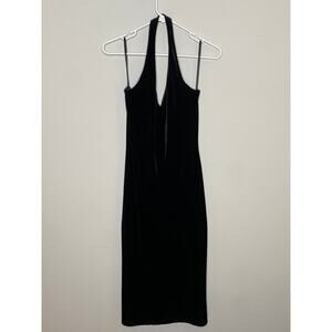 Epilogue Women's Dress Sz S Velvet Halter Party Cocktail LBD Y2K Prom Holiday